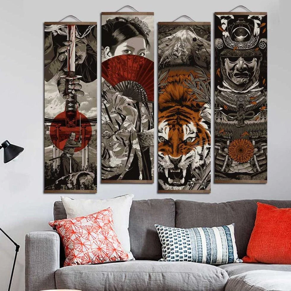 Homeko Heart Of A Warrior Samurai Paintings -