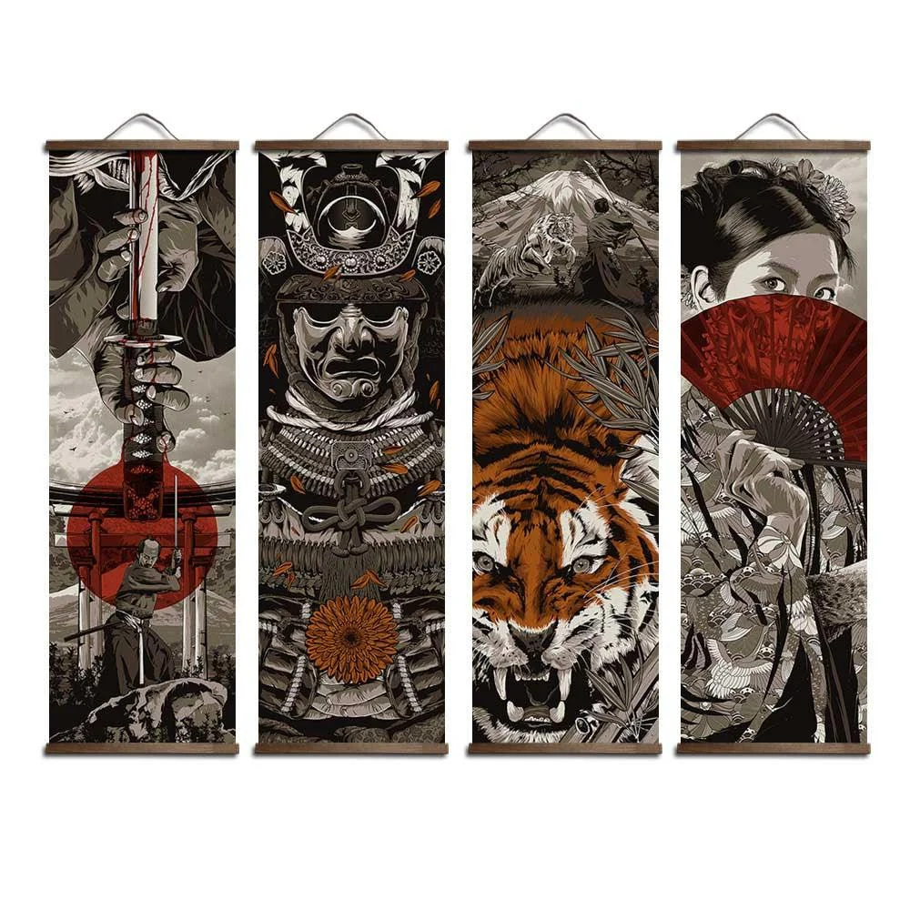 Homeko Heart Of A Warrior Samurai Paintings -