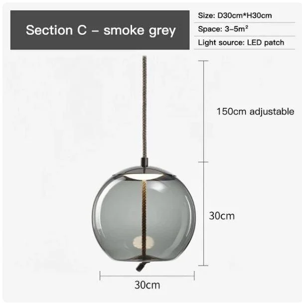 Homeko_Hemp_Rope_Glass_Pendant_Lights_-_-4249056 Homeko Hemp Rope Glass Pendant Lights -