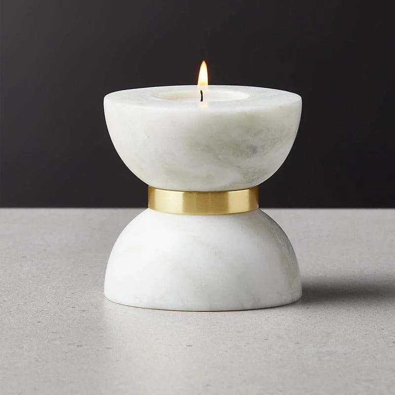 Homeko_Hourglass_White_Marble_Brass_Candle_Holders_-_-4249799 Homeko Hourglass White Marble Brass Candle Holders -