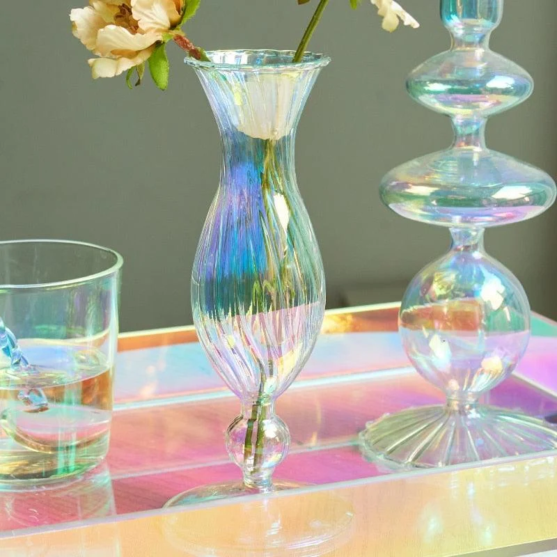 Homeko_Iridescent_Rainbow_Glass_Taper_Candle_Holders_Vases_-_-4251259 Homeko Iridescent Rainbow Glass Taper Candle Holders & Vases -