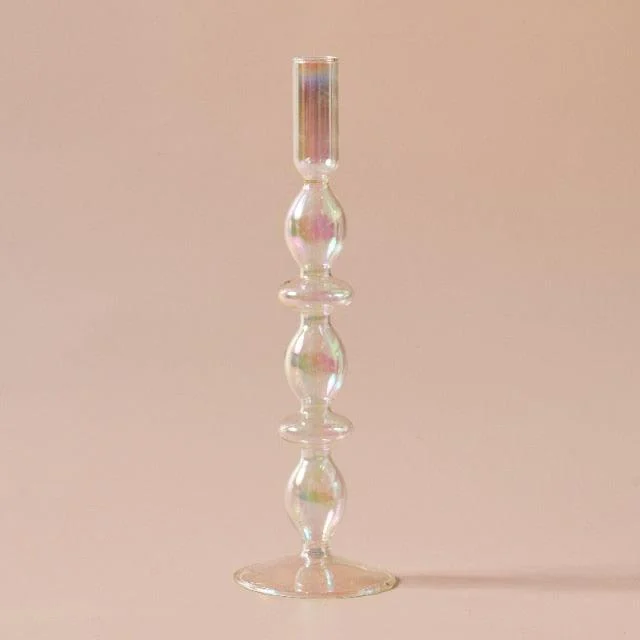 Homeko_Iridescent_Rainbow_Glass_Taper_Candle_Holders_Vases_-_-4251283 Homeko Iridescent Rainbow Glass Taper Candle Holders & Vases -