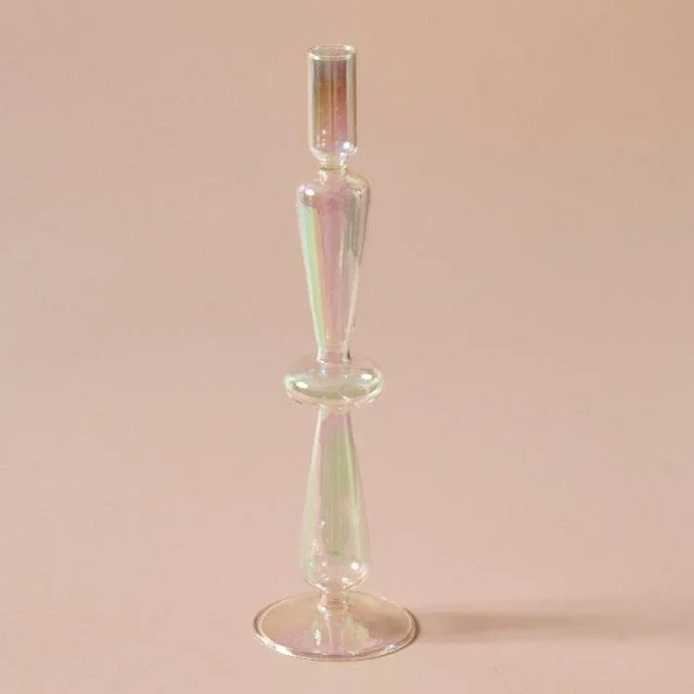 Homeko_Iridescent_Rainbow_Glass_Taper_Candle_Holders_Vases_-_-4251324 Homeko Iridescent Rainbow Glass Taper Candle Holders & Vases -