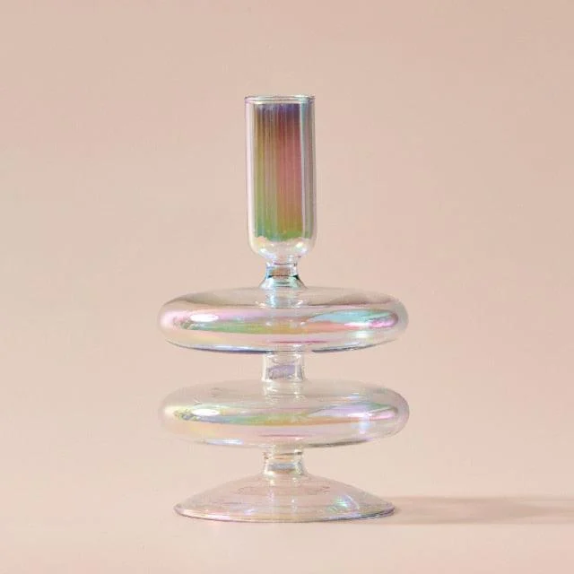 Homeko_Iridescent_Rainbow_Glass_Taper_Candle_Holders_Vases_-_-4251330 Homeko Iridescent Rainbow Glass Taper Candle Holders & Vases -