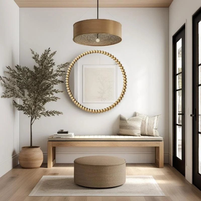 Homeko_Iron_Beaded_Gold_Round_Wall_Mirror_-_-4251368 Homeko Iron Beaded Gold Round Wall Mirror -