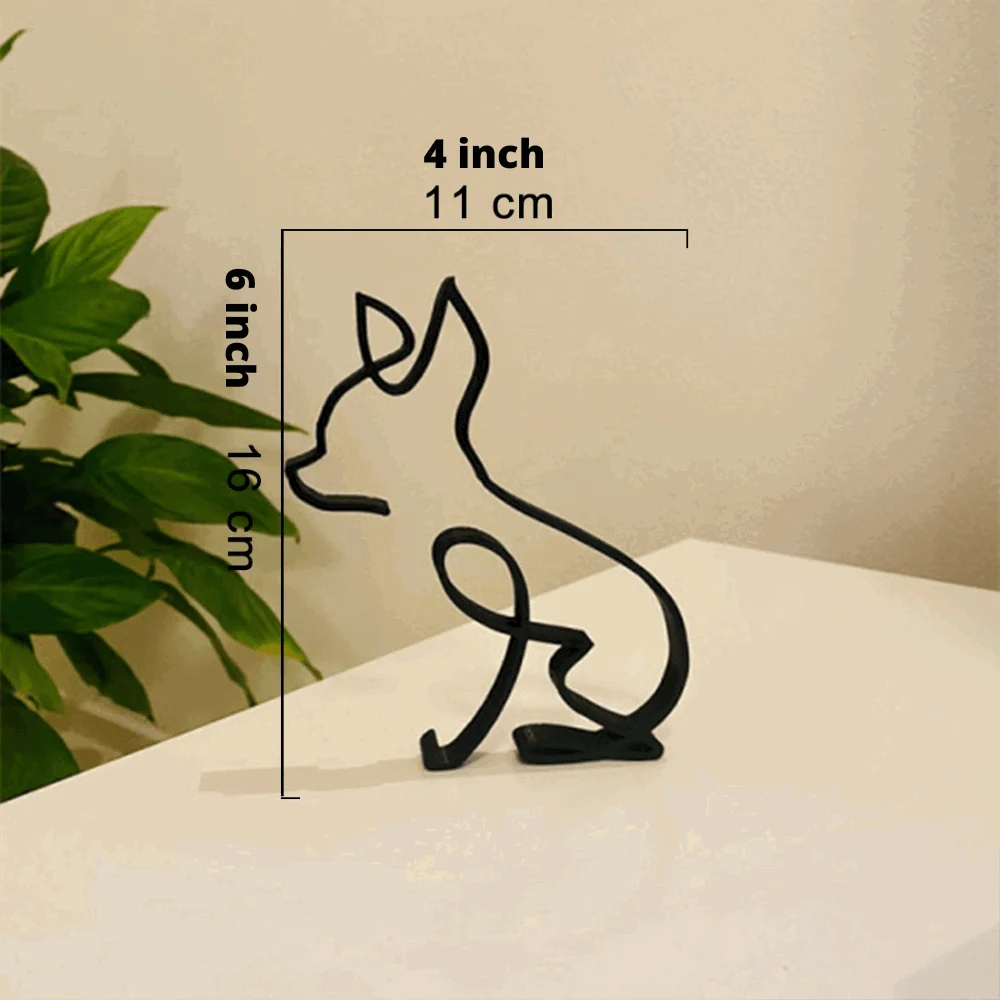 Homeko_Iron_Dog_and_Cat_Sculptures_-_-4251544 Homeko Iron Dog and Cat Sculptures -