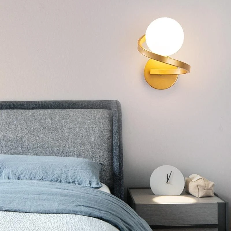 Homeko_Iron_Spiral_Line_Ball_Wall_Light_-_-4251846 Homeko Iron Spiral Line Ball Wall Light -