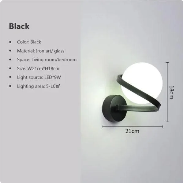 Homeko_Iron_Spiral_Line_Ball_Wall_Light_-_-4251859 Homeko Iron Spiral Line Ball Wall Light -