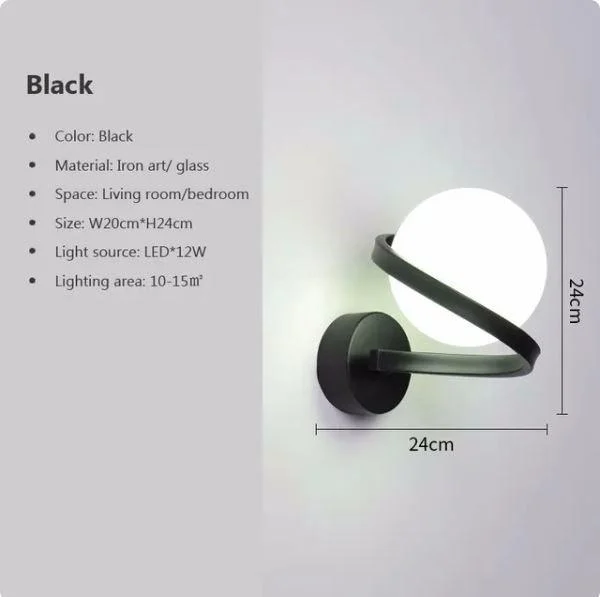 Homeko_Iron_Spiral_Line_Ball_Wall_Light_-_-4251883 Homeko Iron Spiral Line Ball Wall Light -