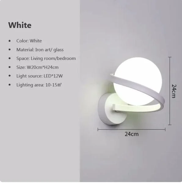 Homeko_Iron_Spiral_Line_Ball_Wall_Light_-_-4251890 Homeko Iron Spiral Line Ball Wall Light -