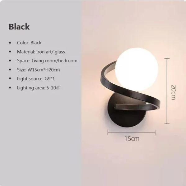 Homeko_Iron_Spiral_Line_Ball_Wall_Light_-_-4251900 Homeko Iron Spiral Line Ball Wall Light -