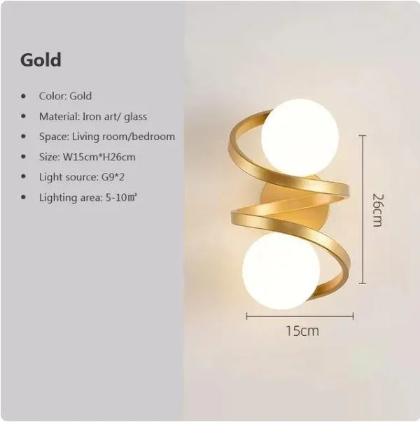 Homeko_Iron_Spiral_Line_Ball_Wall_Light_-_-4251909 Homeko Iron Spiral Line Ball Wall Light -