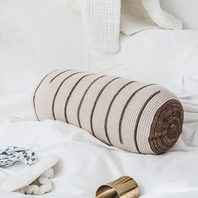 Homeko_Knitted_Roll_Pillow_-_-4253930 Homeko Knitted Roll Pillow -