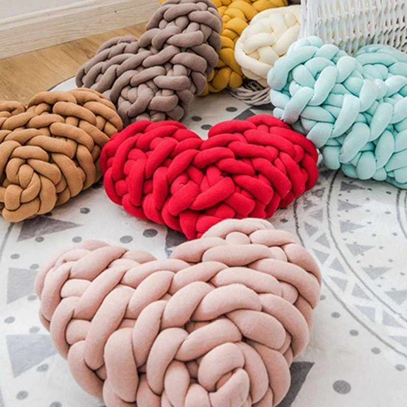 Homeko Knot Heart Pillow -