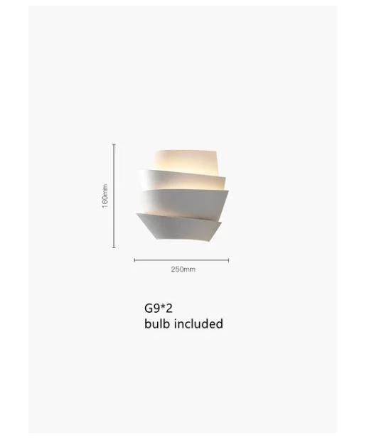 Homeko LED White Metal Pinecone Wall Light -