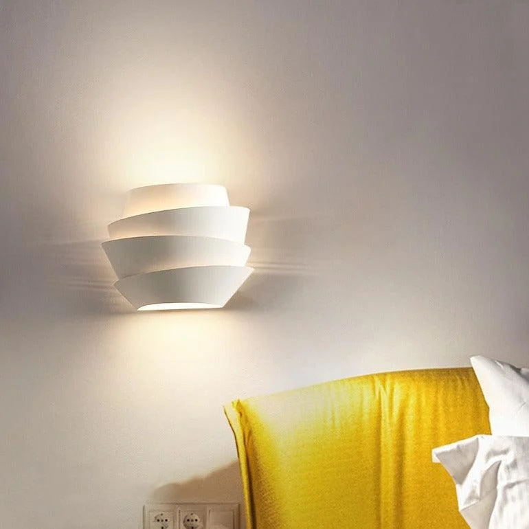 Homeko LED White Metal Pinecone Wall Light -