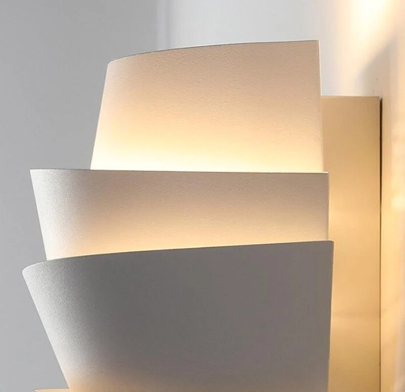 Homeko LED White Metal Pinecone Wall Light -