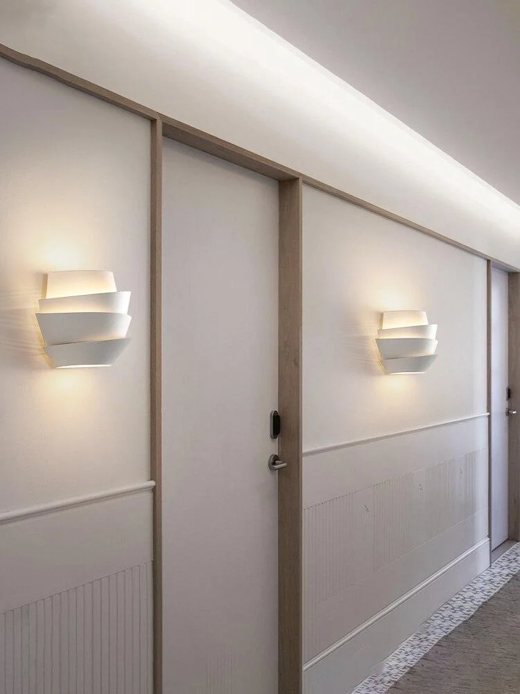 Homeko LED White Metal Pinecone Wall Light -