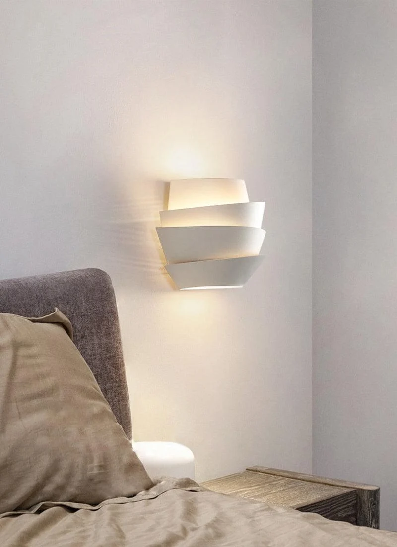 Homeko LED White Metal Pinecone Wall Light -