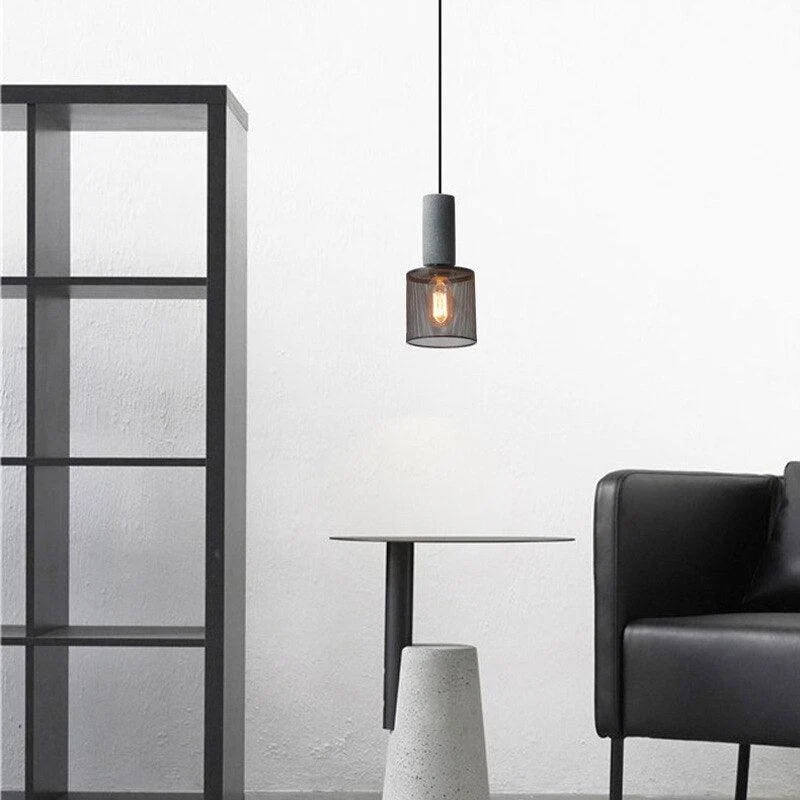 Homeko_Lampshade_Cement_Bar_Pendant_Lamp_-_-4254806 Homeko Lampshade Cement Bar Pendant Lamp -
