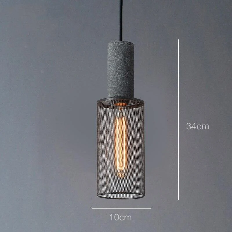 Homeko_Lampshade_Cement_Bar_Pendant_Lamp_-_-4254850 Homeko Lampshade Cement Bar Pendant Lamp -