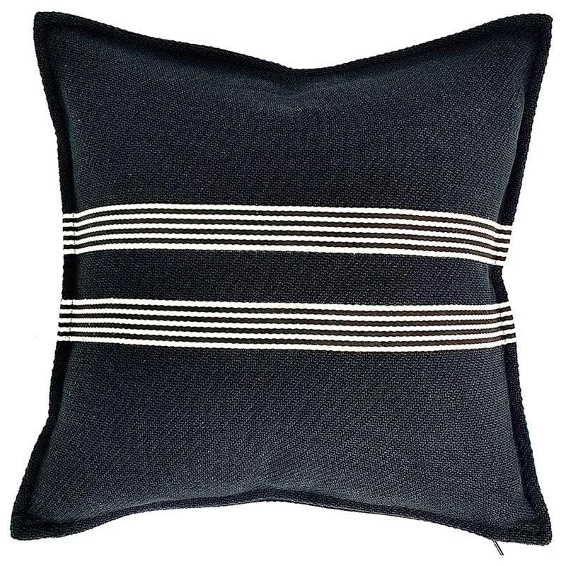 Homeko Large Geometric Striped Cushion Covers -