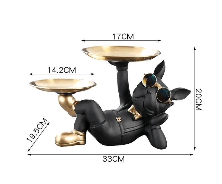 Homeko_Lazy_Bulldog_Sculpture_With_Double_Tray_-_-4255930 Homeko Lazy Bulldog Sculpture With Double Tray -