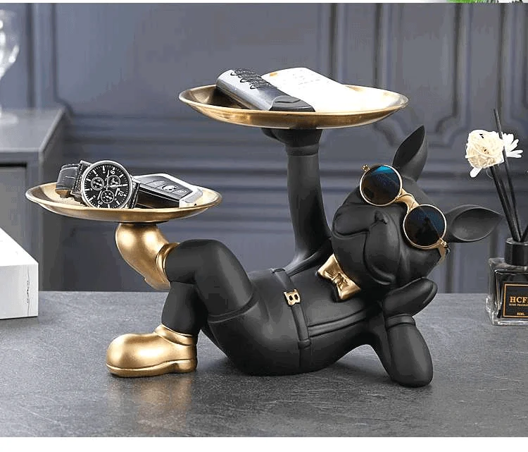 Homeko_Lazy_Bulldog_Sculpture_With_Double_Tray_-_-4255933 Homeko Lazy Bulldog Sculpture With Double Tray -