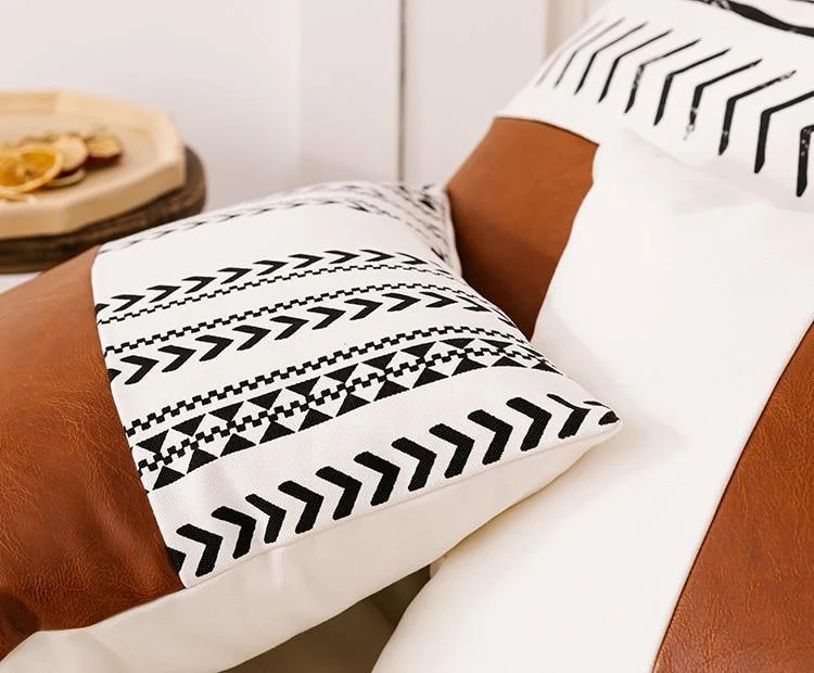 Homeko Leather Pillow Cover -