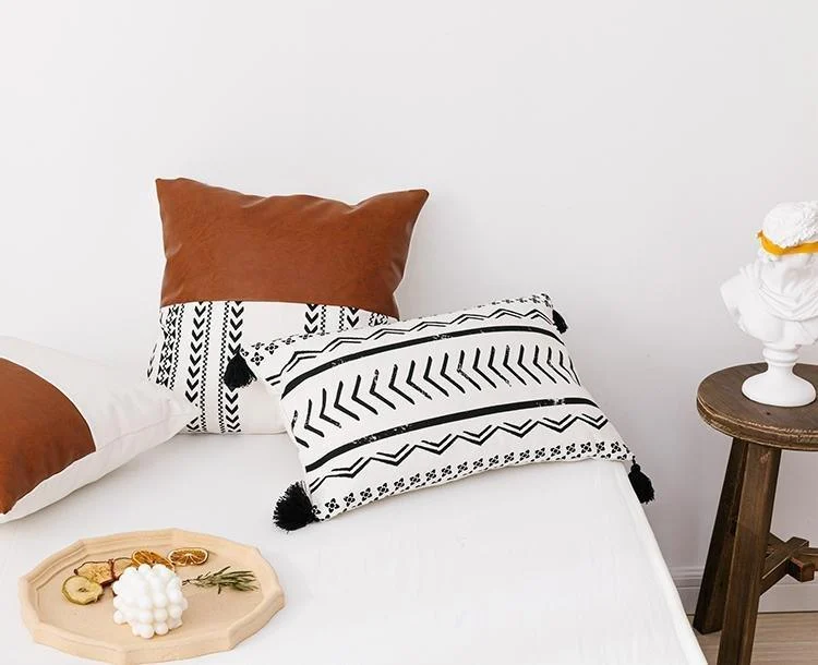 Homeko Leather Pillow Cover -