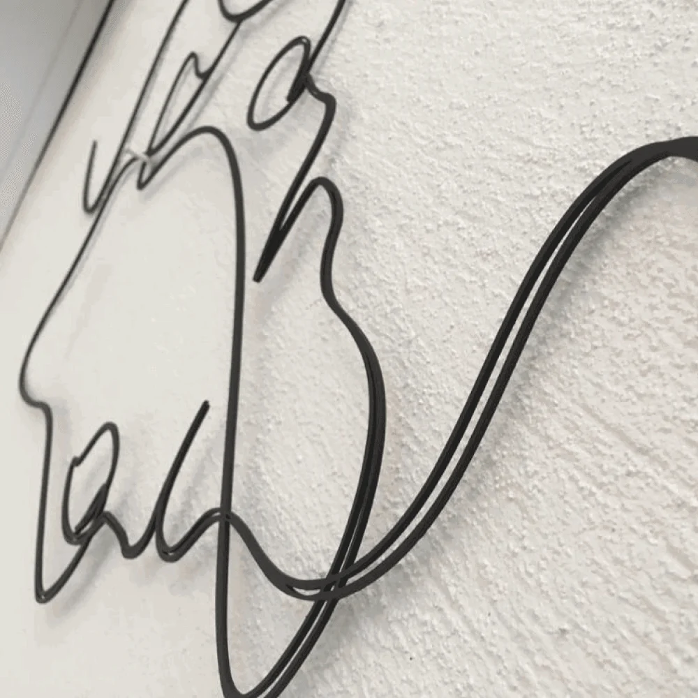 Homeko Linear Metal Wall Sculpture -