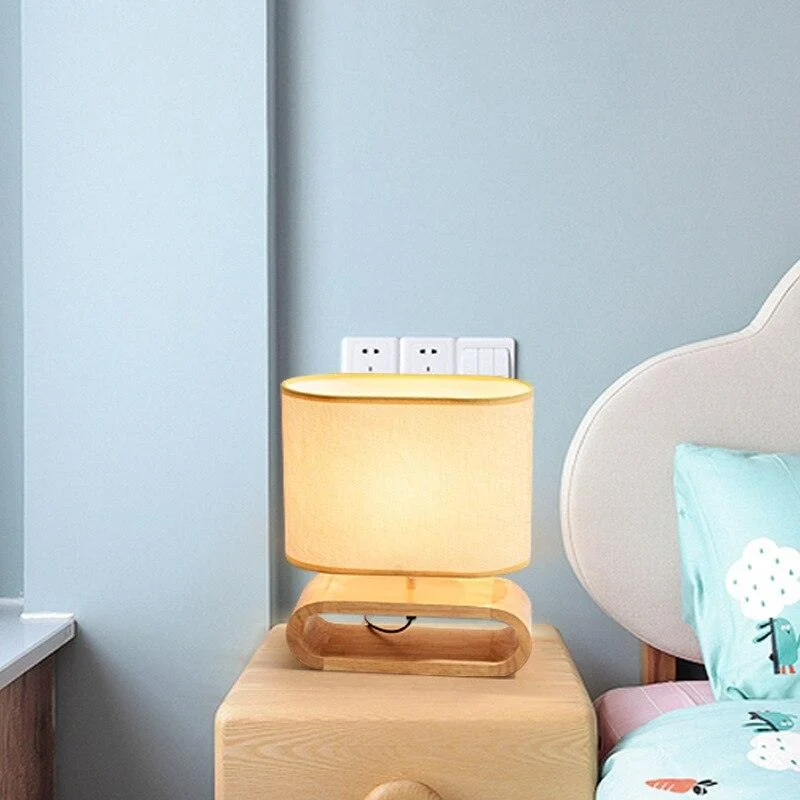 Homeko_Linen_Cover_Wooden_Table_Lamp_-_-4260712 Homeko Linen Cover Wooden Table Lamp -
