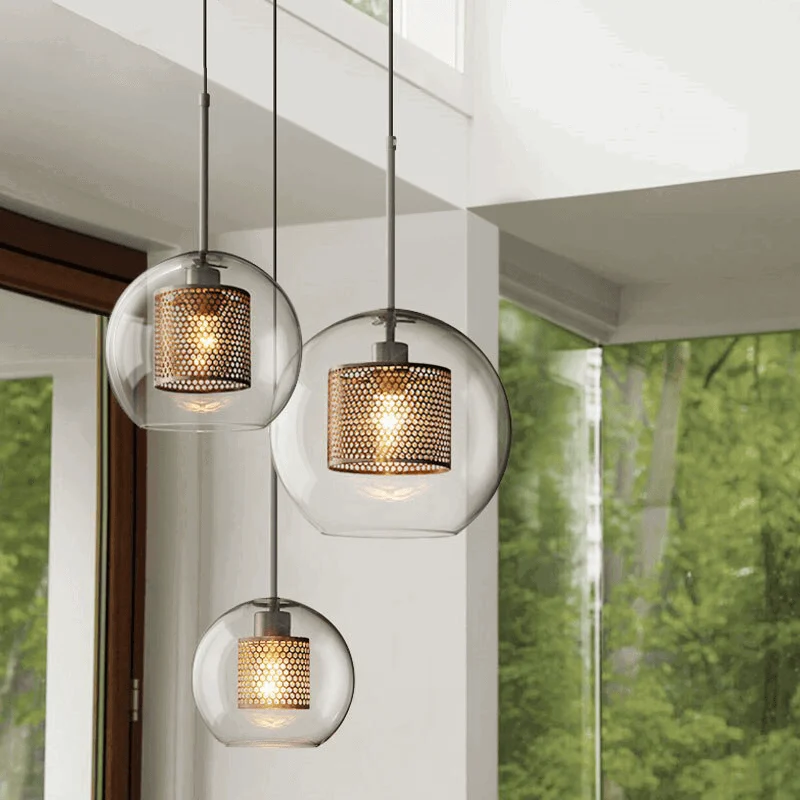 Homeko_Loft_Glass_Ball_Pendant_Light_-_-4260918 Homeko Loft Glass Ball Pendant Light -