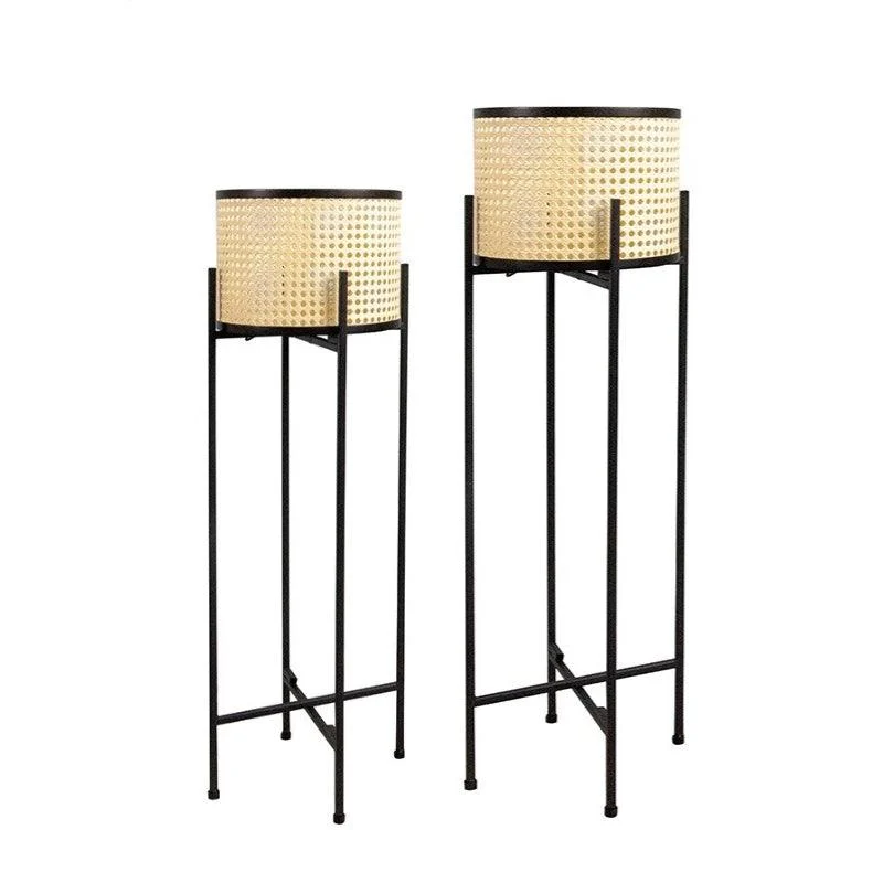 Homeko_Look_Stilted_Metal_Floor_Planter_Pots_-_-4261507 Homeko Look Stilted Metal Floor Planter Pots -