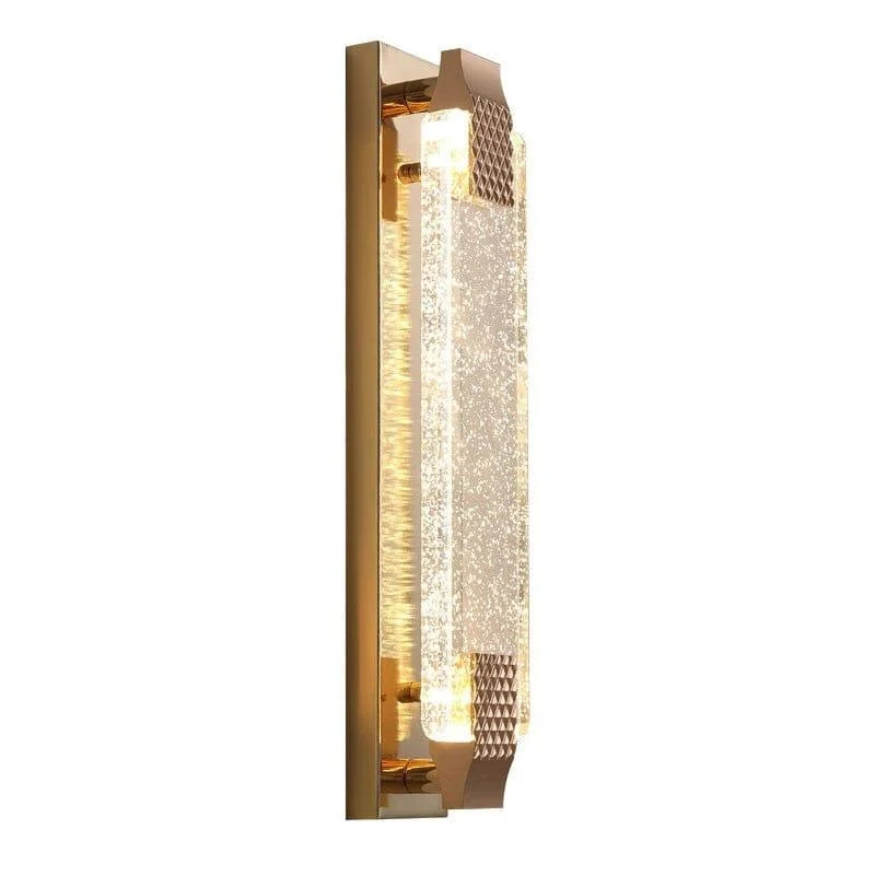 Homeko Luxury Crystal Rectangular Bubble Wall Lamp -