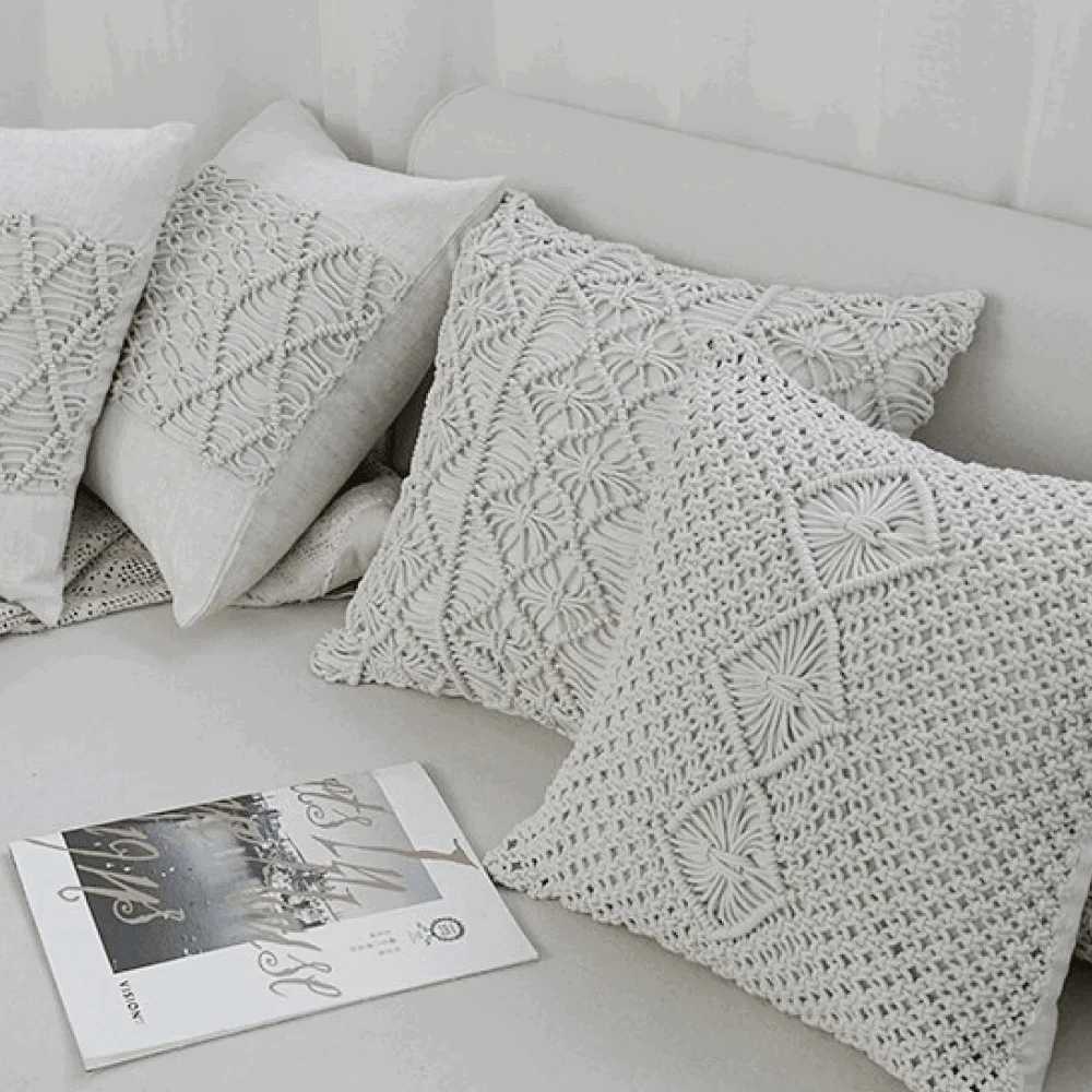 Homeko Macrame Pillow Covers -