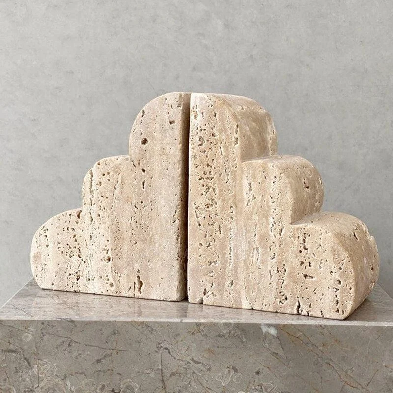 Homeko_Marble_Travertine_Bookends_-_-4263262 Homeko Marble Travertine Bookends -