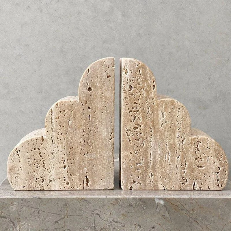 Homeko_Marble_Travertine_Bookends_-_-4263267 Homeko Marble Travertine Bookends -