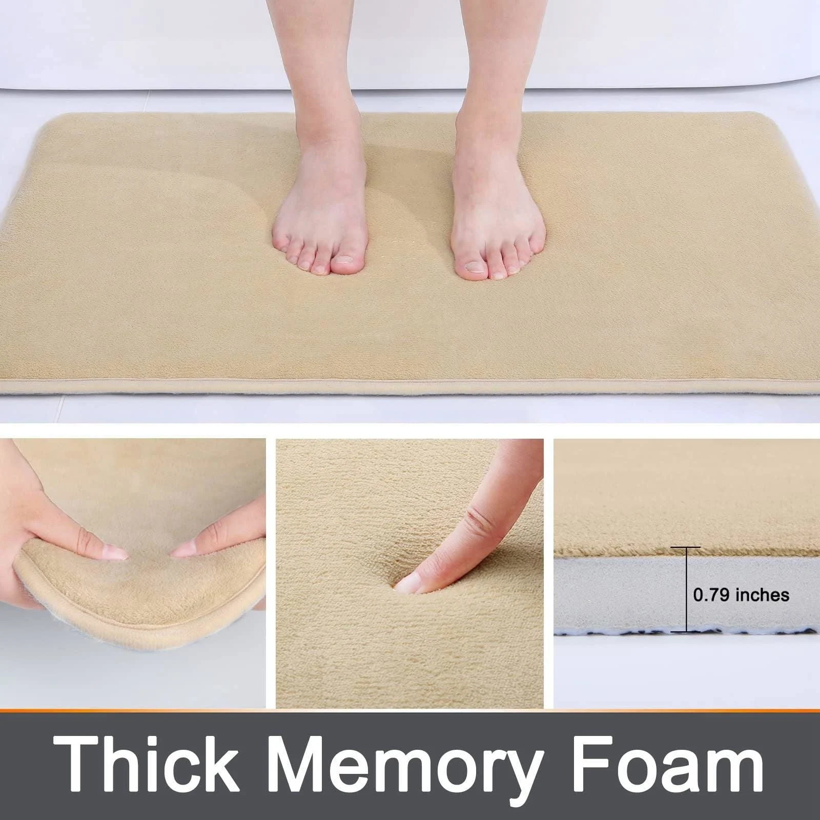 Homeko Memory Foam Anti-Slip Bath Mat -