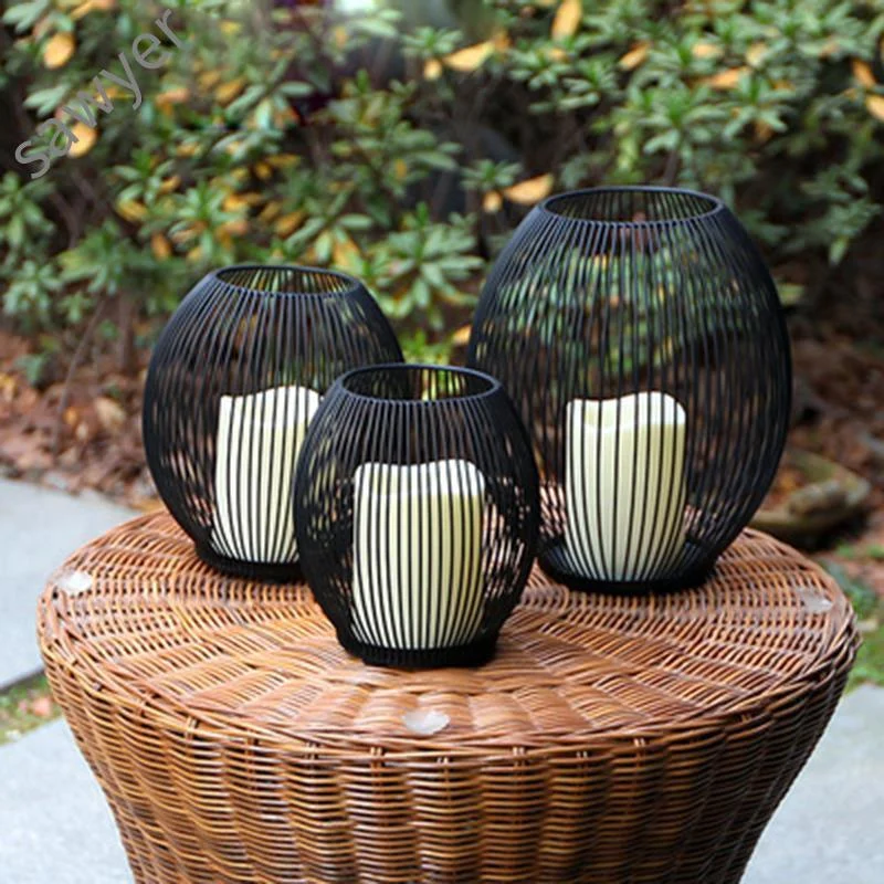 Homeko_Metal_Basket_Candle_Holders_-_-4263748 Homeko Metal Basket Candle Holders -