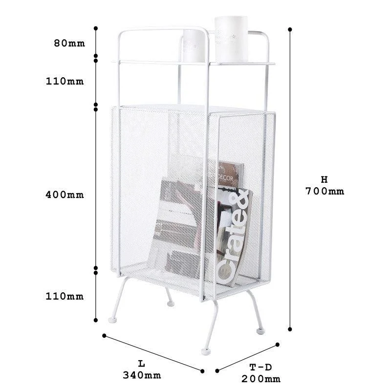 Homeko_Metal_Side_Table_and_Magazine_Rack_-_-4264226 Homeko Metal Side Table and Magazine Rack -