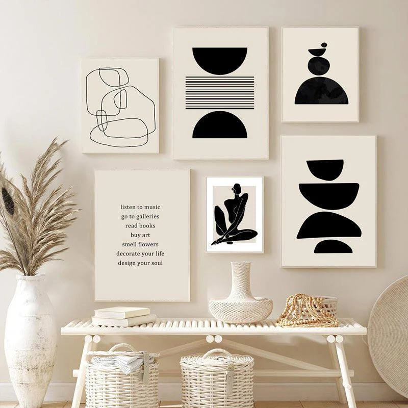 Homeko Mindfulness Abstract Canvas Painting -