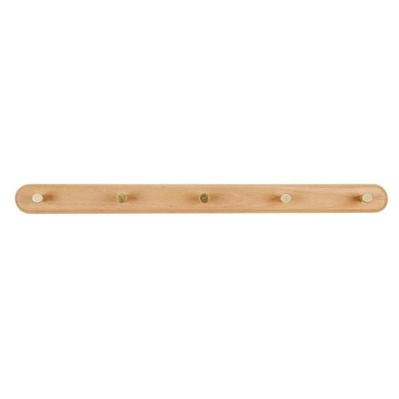 Homeko_Natural_Wood_Brass_Wall_Hook_Racks_-_-4267329 Homeko Natural Wood & Brass Wall Hook Racks -