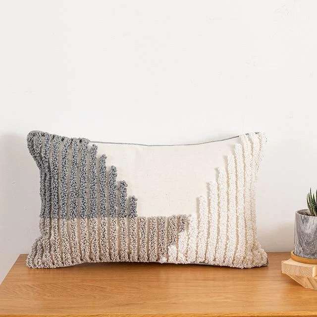 Homeko Neutral Abstract Pillow Covers -