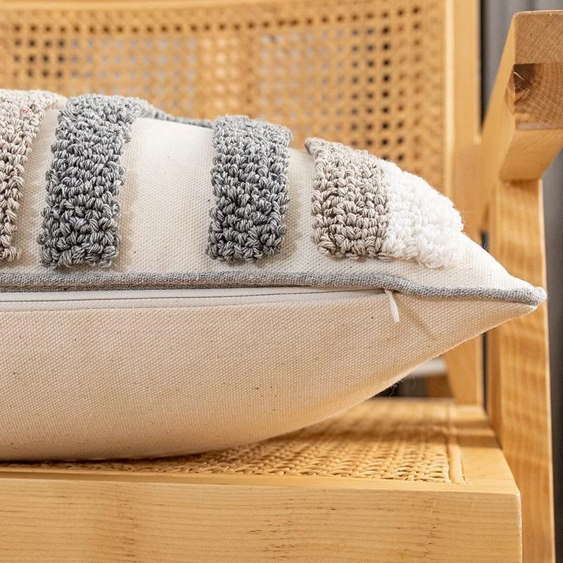 Homeko Neutral Abstract Pillow Covers -