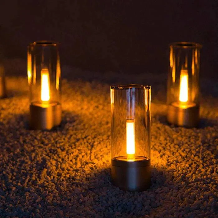 Homeko Nightstand Rechargeable Candle Table Lamp -