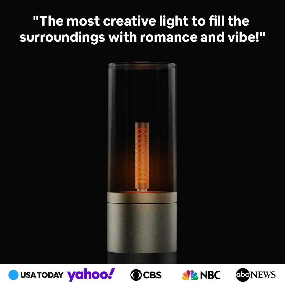 Homeko Nightstand Rechargeable Candle Table Lamp -