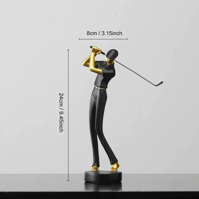 Homeko Nordic Abstract Golfer Sculptures -