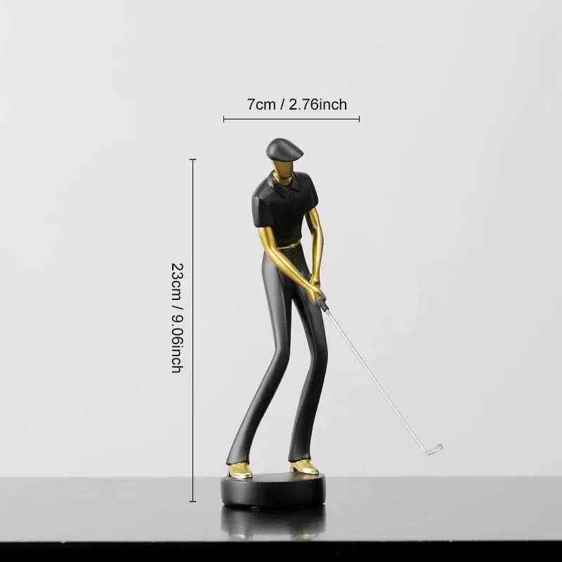 Homeko Nordic Abstract Golfer Sculptures -