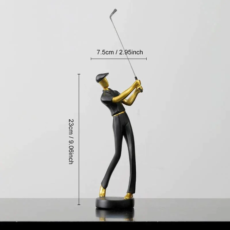 Homeko Nordic Abstract Golfer Sculptures -